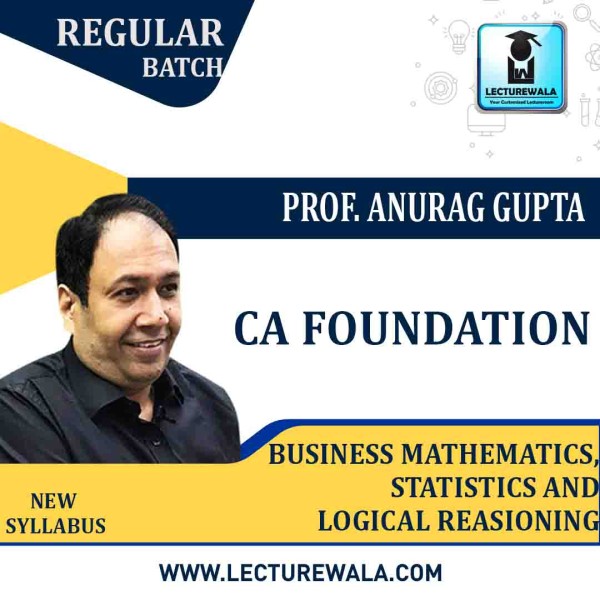 CA Foundation Business Mathematics, Logical Reasoning, And Statistics ...